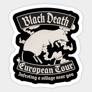 Funny Black Death European Tour Sticker